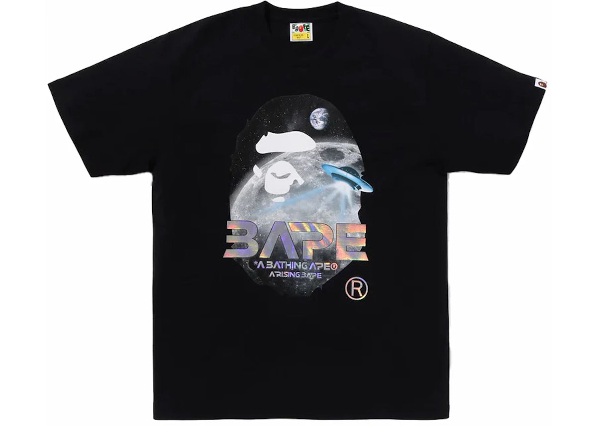 BAPE Moon Photo Ape Head Tee Black - vue secondaire A