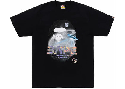 BAPE Moon Photo Ape Head Tee Black - product view 2