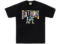 BAPE Multi Camo NYC Logo Tee Black/Multicolor