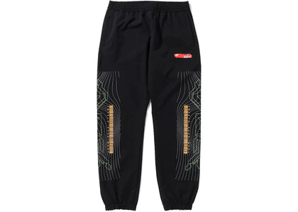 BAPE Multi Graphic Track Pants Black - apparel view 2