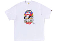 BAPE Multi Logo Ape Head Relaxed Fit Tee White
