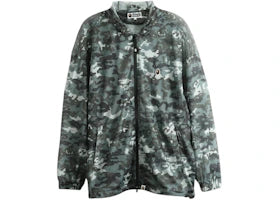 BAPE Multi Pixel Camo Mesh Hoodie Jacket Black