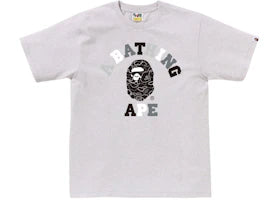 BAPE Neon Camo College Tee Gray