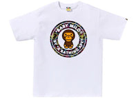 BAPE Neon Camo Milo Busy Works Tee White