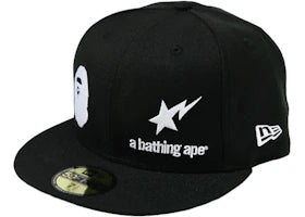 BAPE New Era 59 Fifty A Bathing Ape Cap Black - vue 360