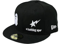 BAPE New Era 59 Fifty A Bathing Ape Cap Black