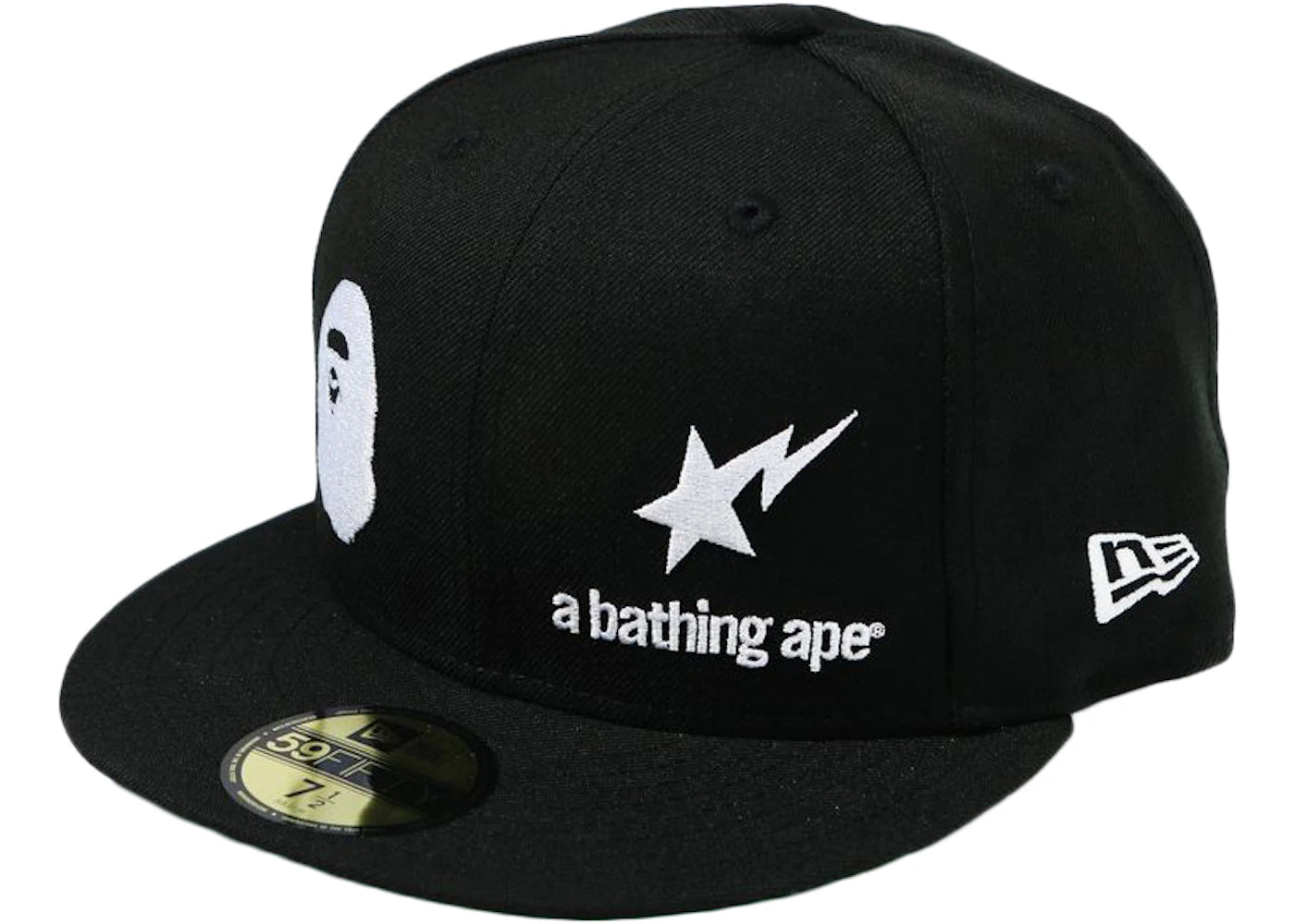 BAPE New Era 59 Fifty A Bathing Ape Cap Black - vue secondaire A