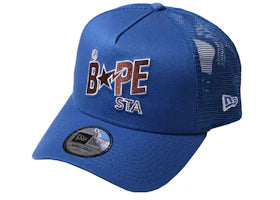 BAPE New Era 9Forty Bape Sta Cap Blue - authentic BAPE product