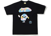 BAPE New Multi Camo Ape Face Tee Black