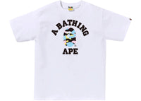 BAPE New Multi Camo College Tee (SS26) White
