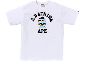 BAPE New Multi Camo College Tee (SS26) White