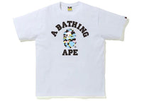 BAPE New Multi Camo College Tee White