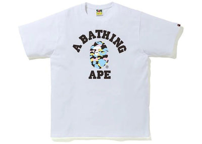 BAPE New Multi Camo College Tee White