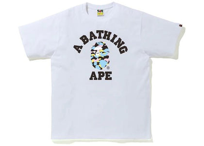 BAPE New Multi Camo College Tee White - authentic BAPE product