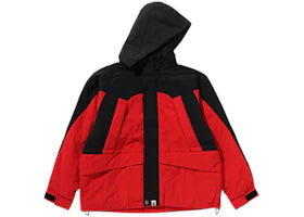 BAPE Nylon Snowboard Padded Jacket Black/Red - authentic BAPE apparel