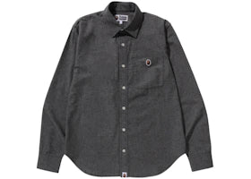 BAPE One Point Chambray Shirt Black