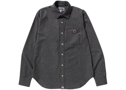 BAPE One Point Chambray Shirt Black - apparel view 2