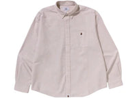 BAPE One Point Oxford L/S Shirt Beige