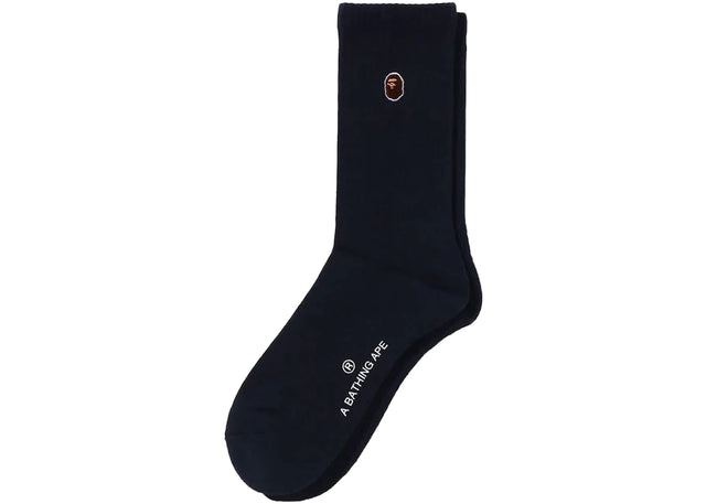 BAPE One Point Socks Navy