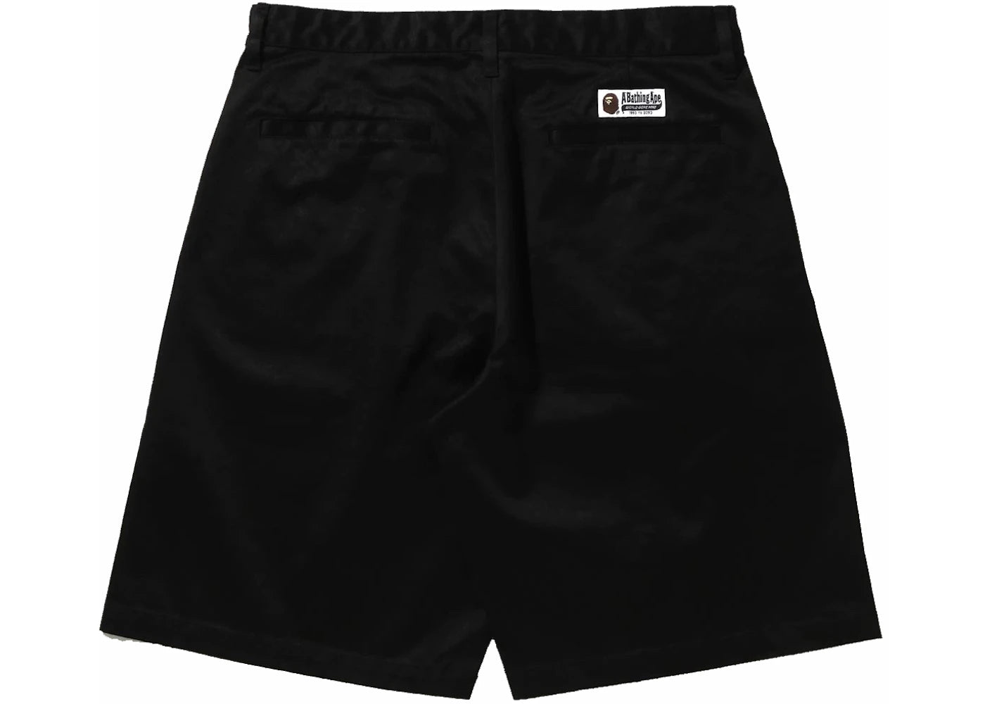 BAPE One Point Wide Fit Chino Shorts Black - vue secondaire B