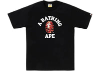 BAPE Palm Tree Camo College Tee Black Red