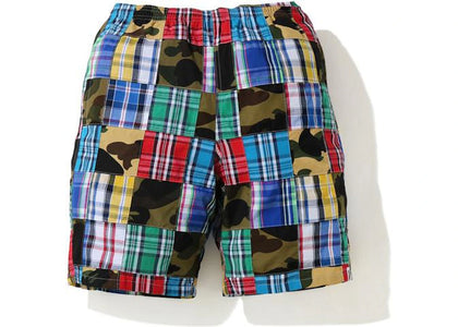BAPE Patchwork Shorts Multi - apparel view 2