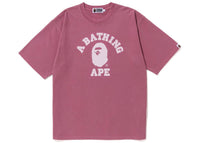 BAPE Pigment Dyed College Relaxed Fit Tee Purple