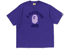 BAPE Pixal College Relaxed Fit Tee Purple