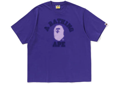 BAPE Pixal College Relaxed Fit Tee Purple - product view 2