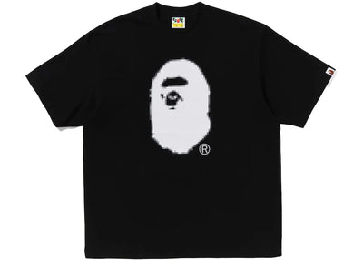 BAPE Pixel Ape Head Relaxed Fit Tee Black