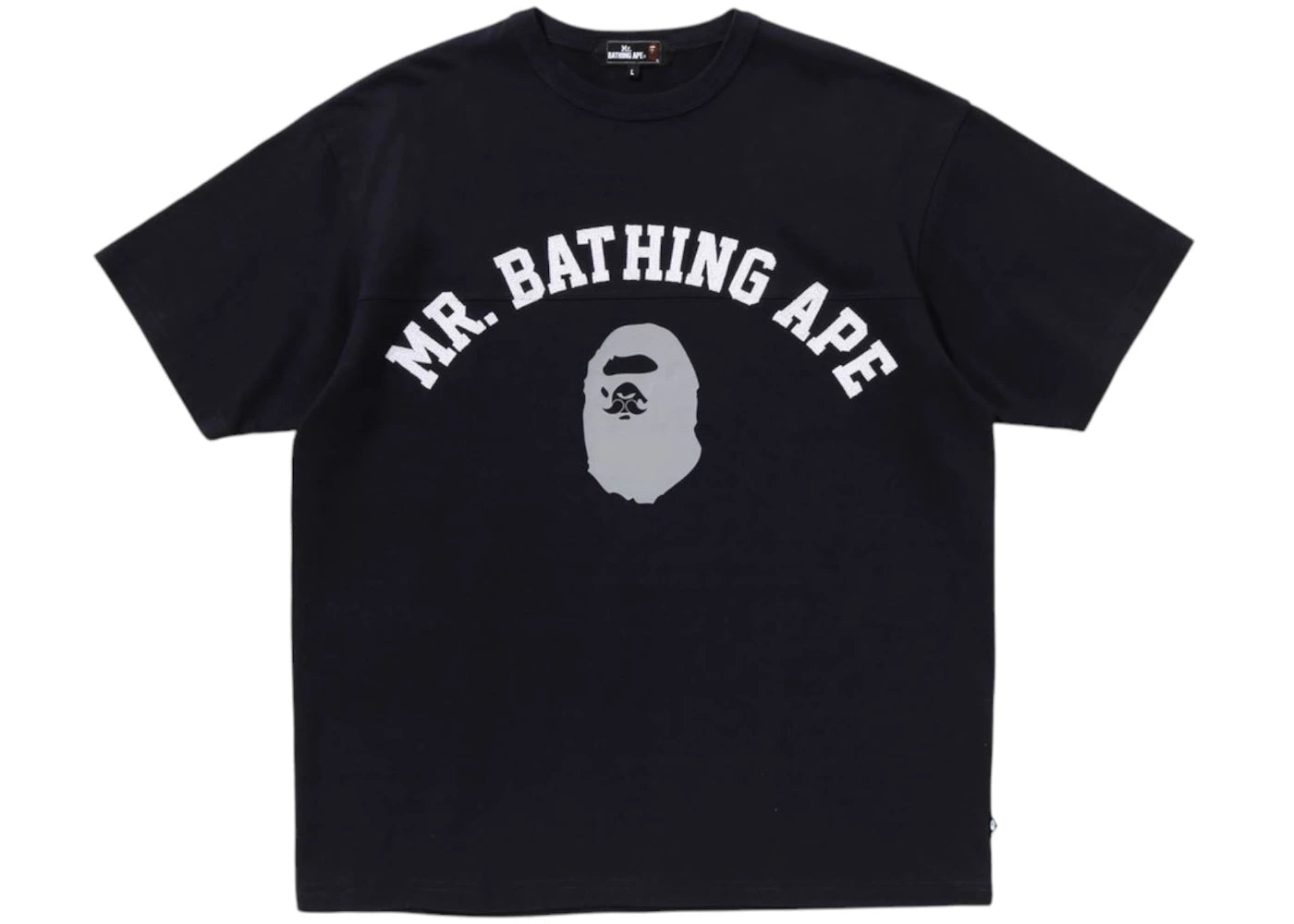 BAPE Print 8 Tee Navy - vue secondaire A