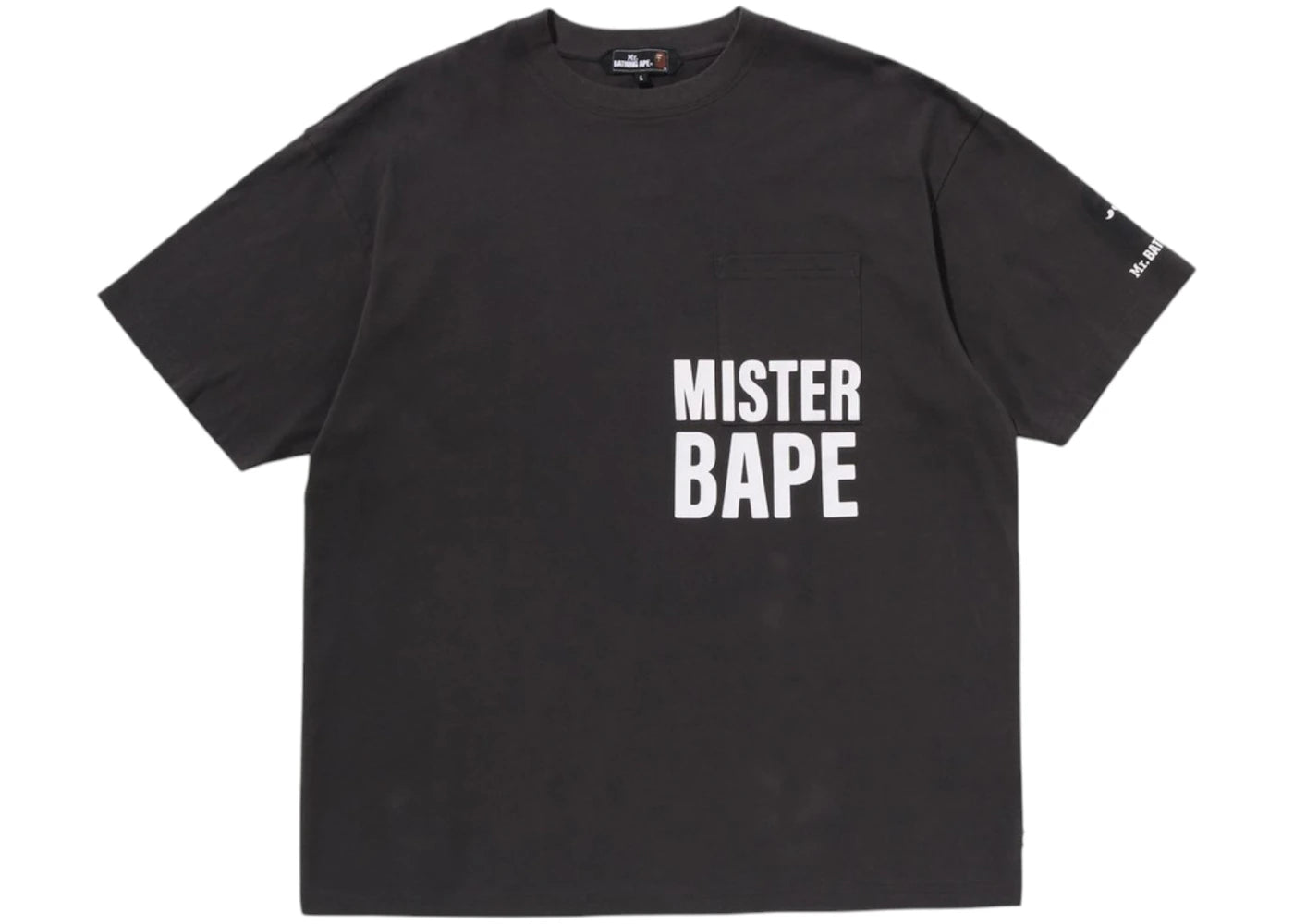 BAPE Print Pocket Tee Gray - vue secondaire A