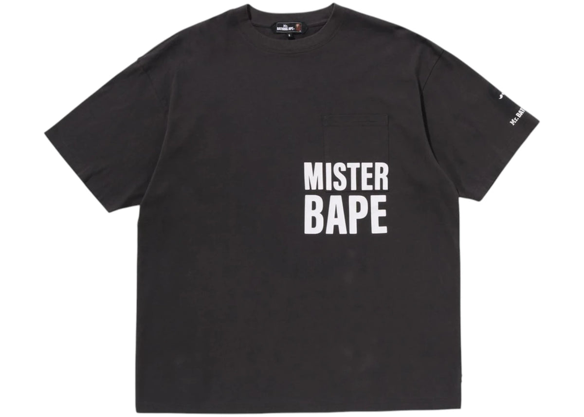 BAPE Print Pocket Tee Gray - vue 360