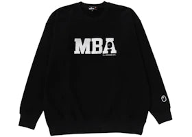 BAPE Pull Over Crewneck Sweatshirt Black - vue 360