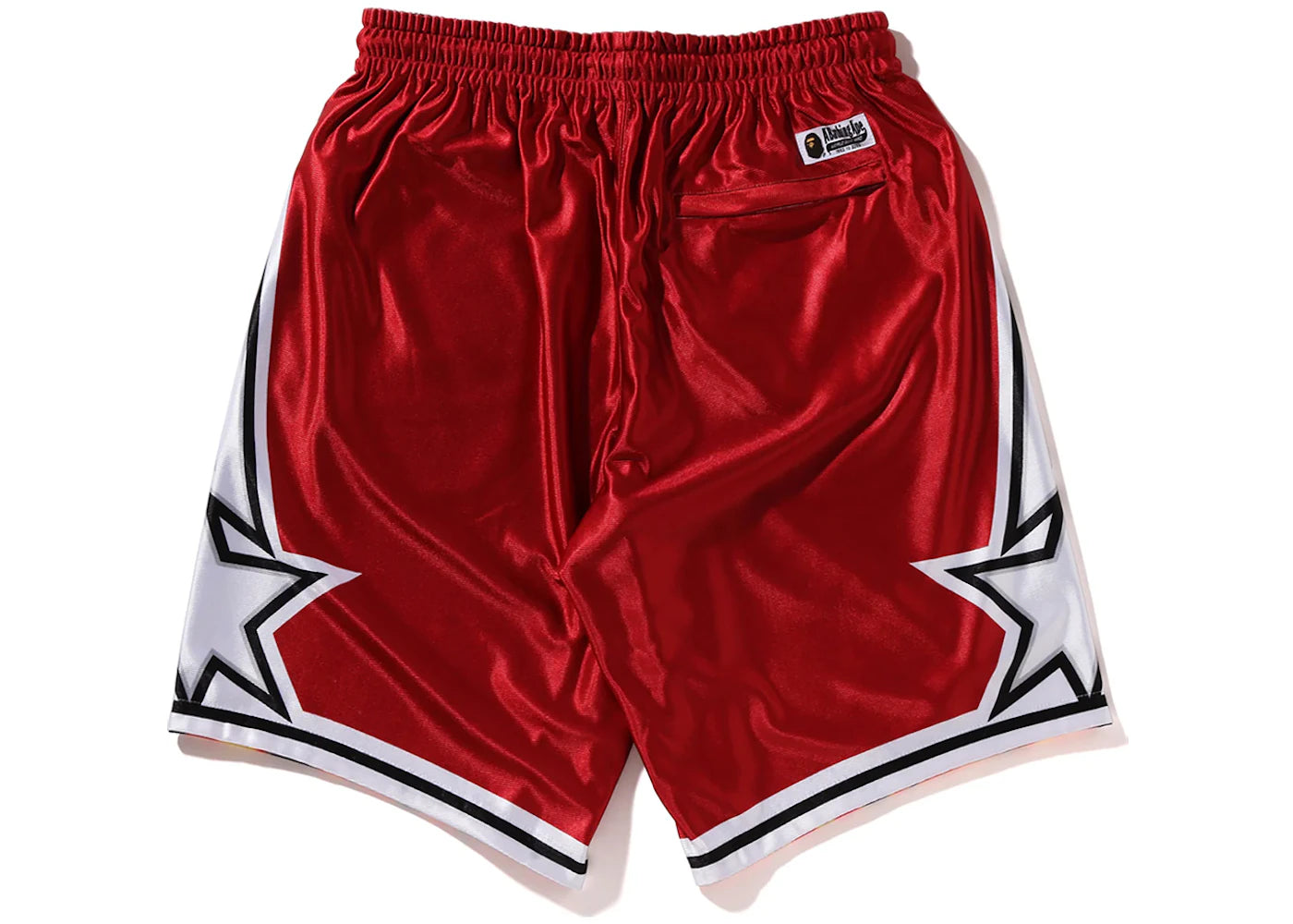 BAPE Reversible Basketball Shorts Red - vue secondaire B