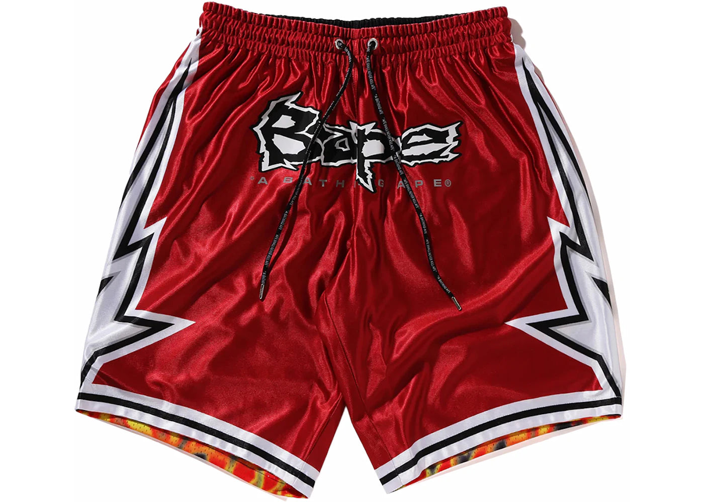 BAPE Reversible Basketball Shorts Red - vue secondaire A