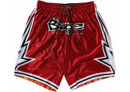 BAPE Reversible Basketball Shorts Red - apparel view 2