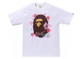 BAPE Sakura Ape Head Tee (SS24) White