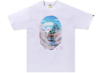 BAPE Sakura Photo Ape Head II Tee White