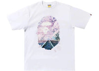 BAPE Sakura Photo Ape Head Tee (SS22) White