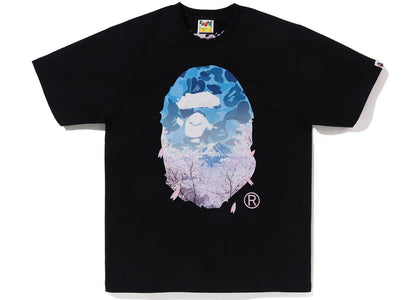 BAPE Sakura Photo Ape Head Tee (SS23) Black - product view 2