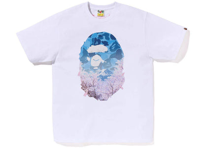 BAPE Sakura Photo Ape Head Tee (SS23) White - authentic BAPE product