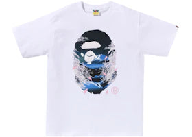 BAPE Sakura Photo Ape Head Tee (SS25) White