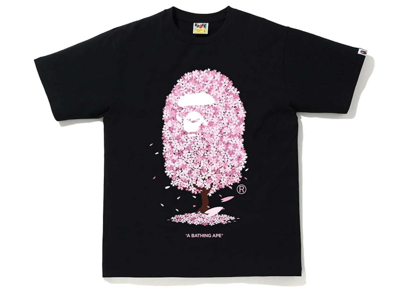 BAPE Sakura Tree Tee Black - vue 360