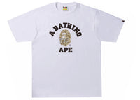 BAPE Sand Camo College Tee White/Beige