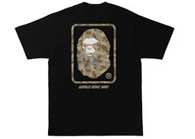 BAPE Sand Camo Mad Face Tee Black/Beige - vue 360
