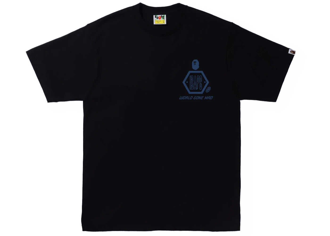 BAPE Sand Camo Mad Face Tee Black/Navy - vue secondaire A