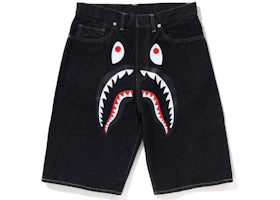 BAPE Shark Denim Shorts (SS23) Indigo