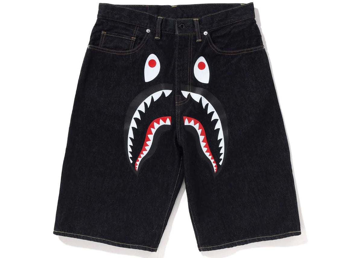 BAPE Shark Denim Shorts (SS23) Indigo - vue 360