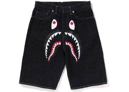 BAPE Shark Denim Shorts (SS23) Indigo - apparel view 2